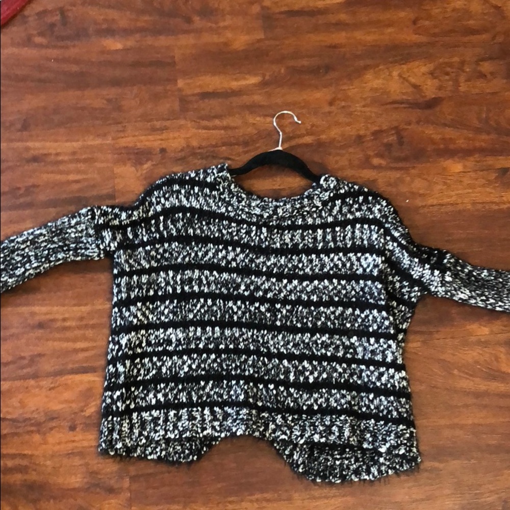 Black and white sweater